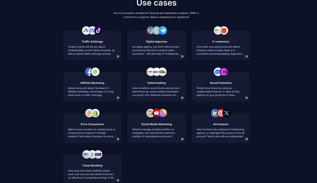 Undetectable use cases